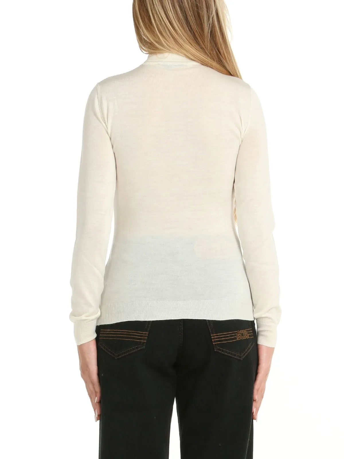 BOUTIQUE MOSCHINO   MAGLIA A COLLO ALTO CON PATCH