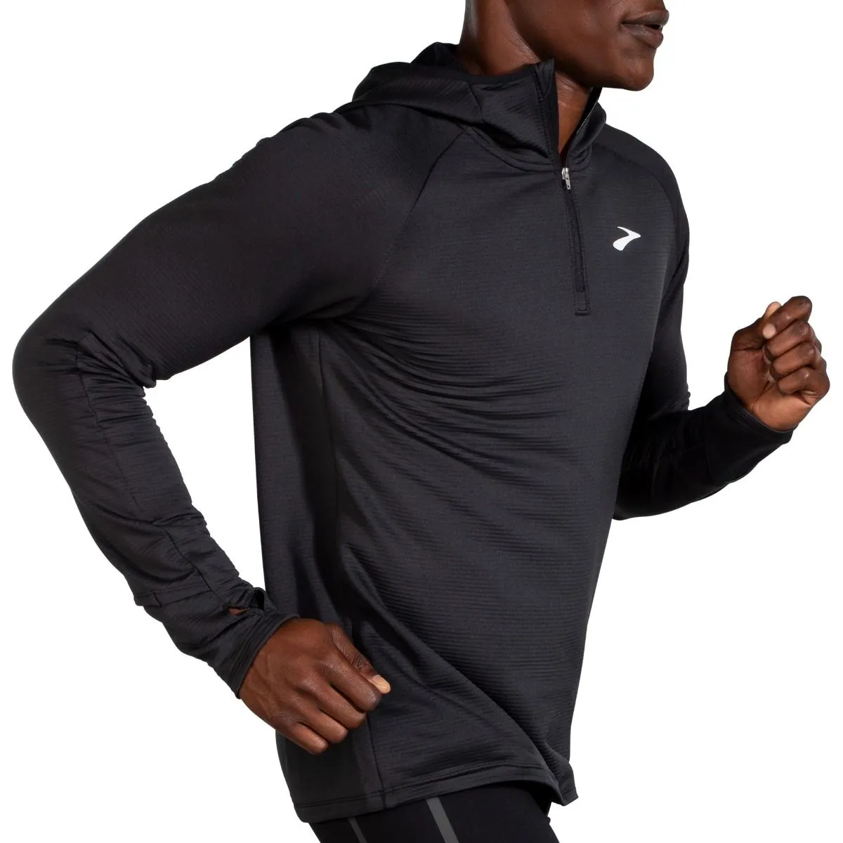 brooks Maglia notch thermal hoodie