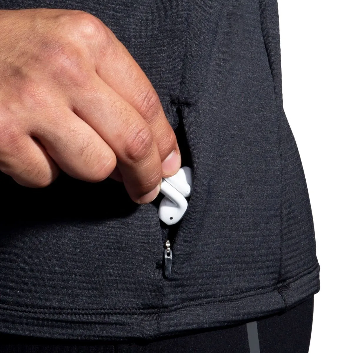 brooks Maglia notch thermal hoodie
