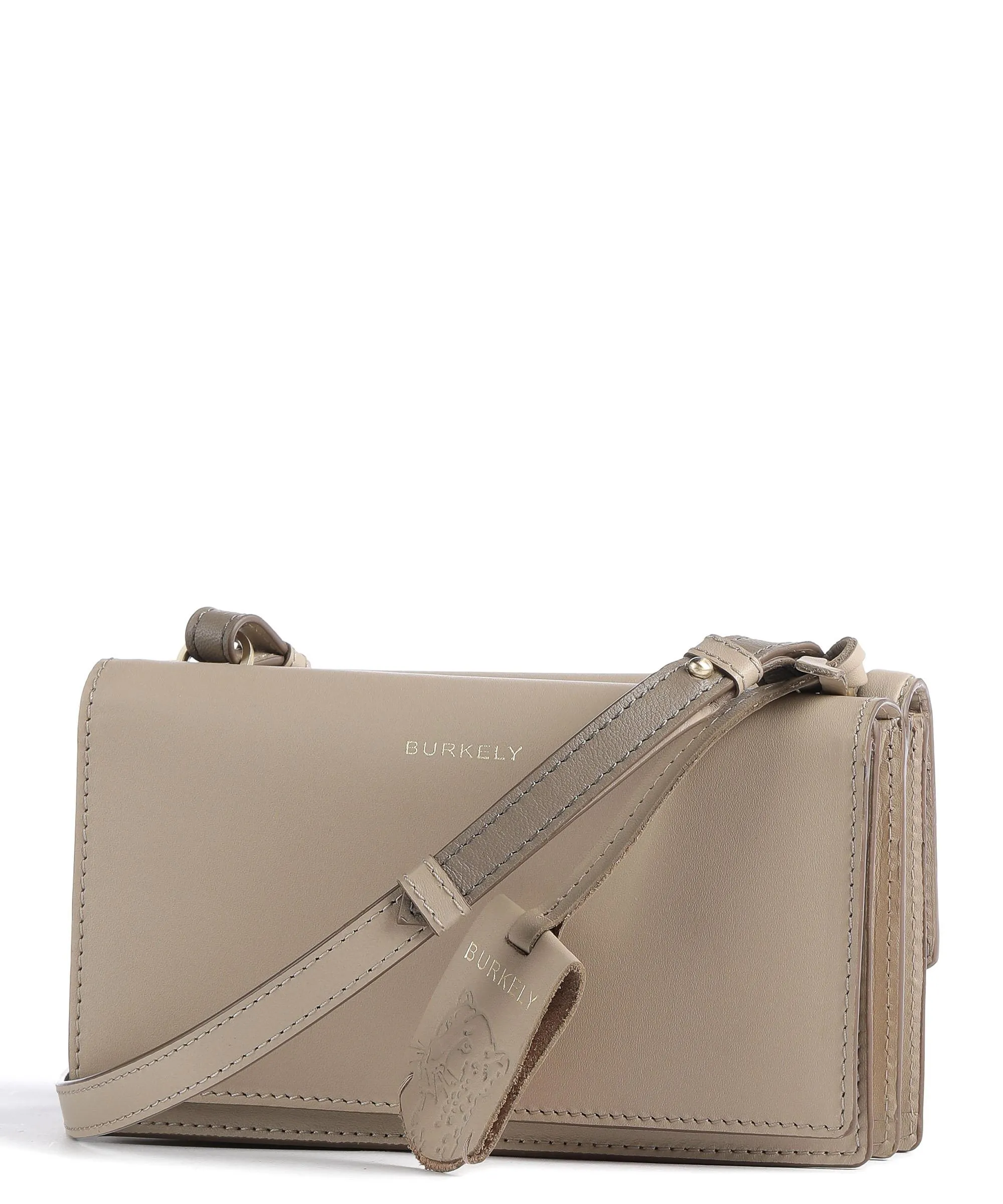  Burkely Beloved Bailey Borsetta porta cellulare pelle liscia taupe  