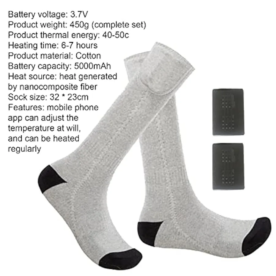 Calzini elettrici da donna, calzini termici ricaricabili,Calzini termici caldi elettrici riscaldati con ricarica USB – Riscaldam