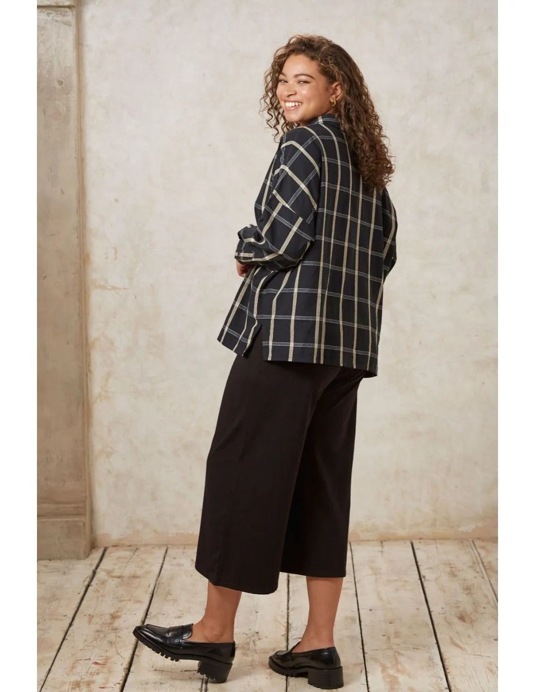 CAMICIA A QUADRI IN COTONE BIOLOGICO "NADIA"