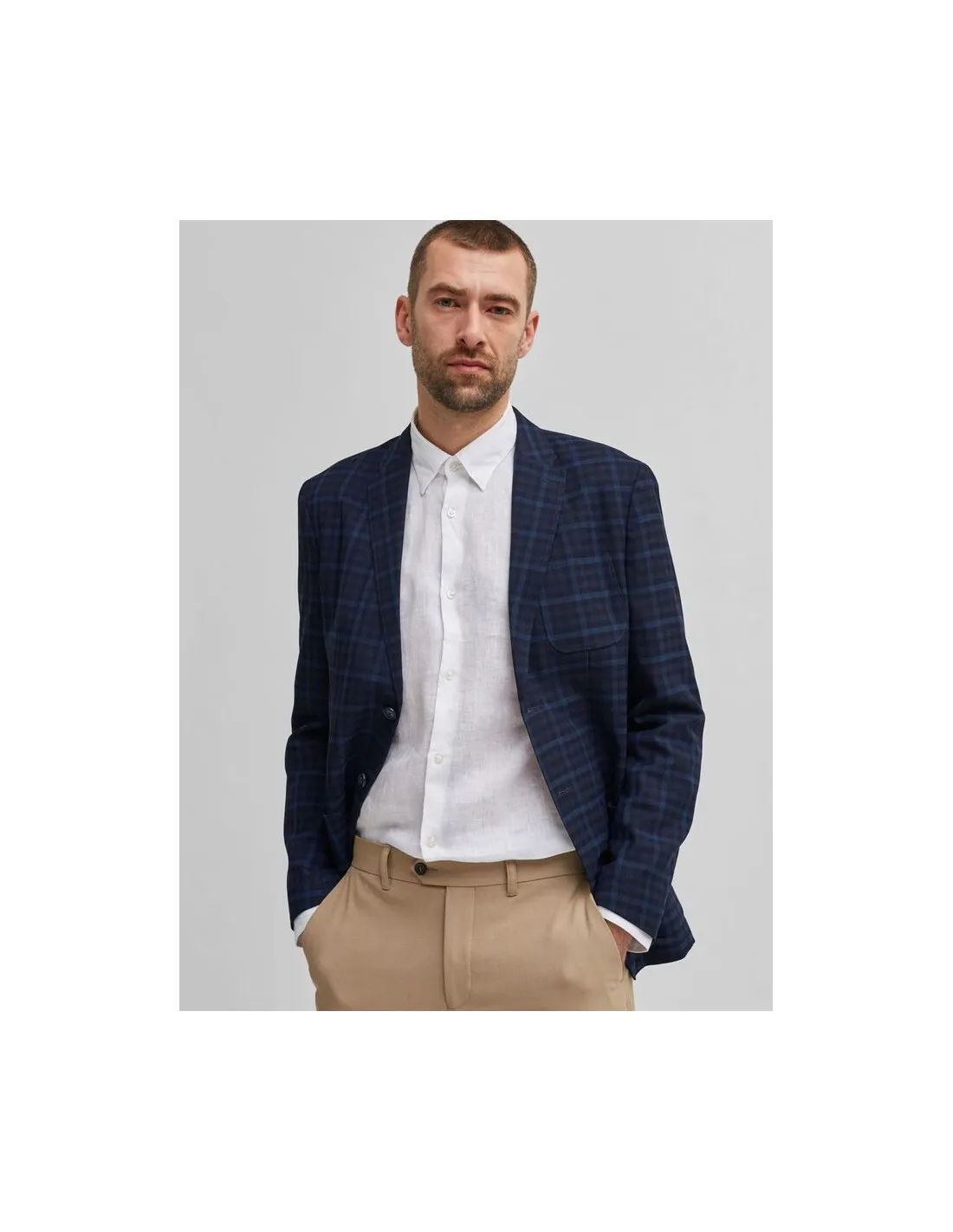 Camicia bianca uomo Slhregrex Selected