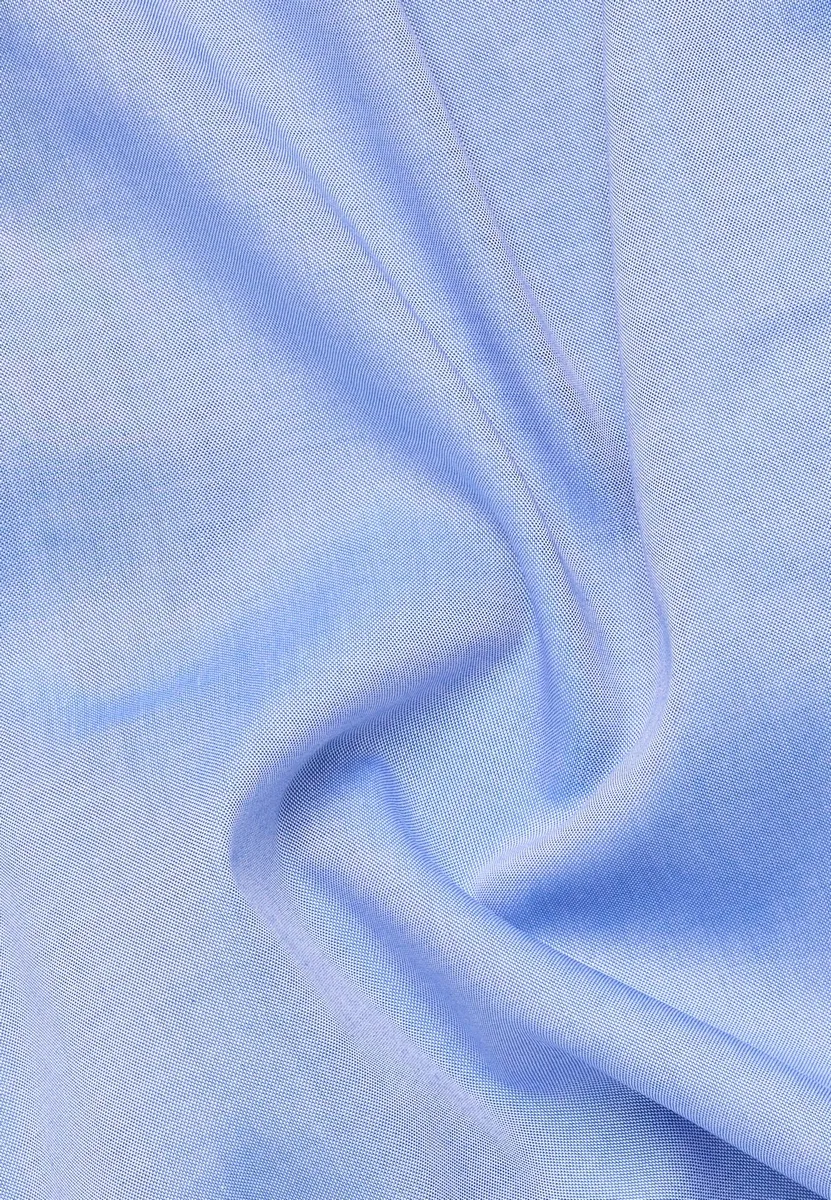 Camicia celeste eterna modern fit in cotone no stiro