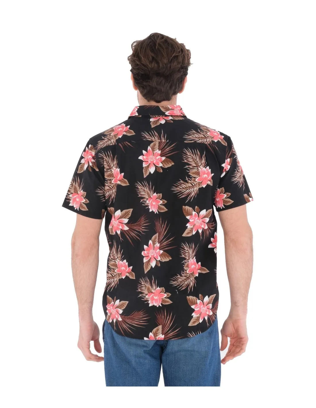Camicia combinata nera con zeppa organica Hurley