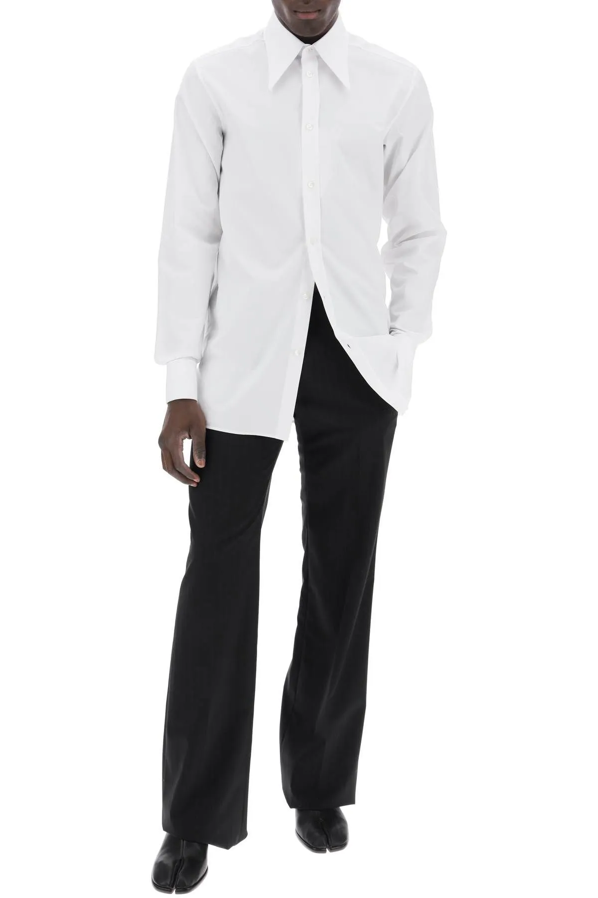 Camicia con colletto a punta