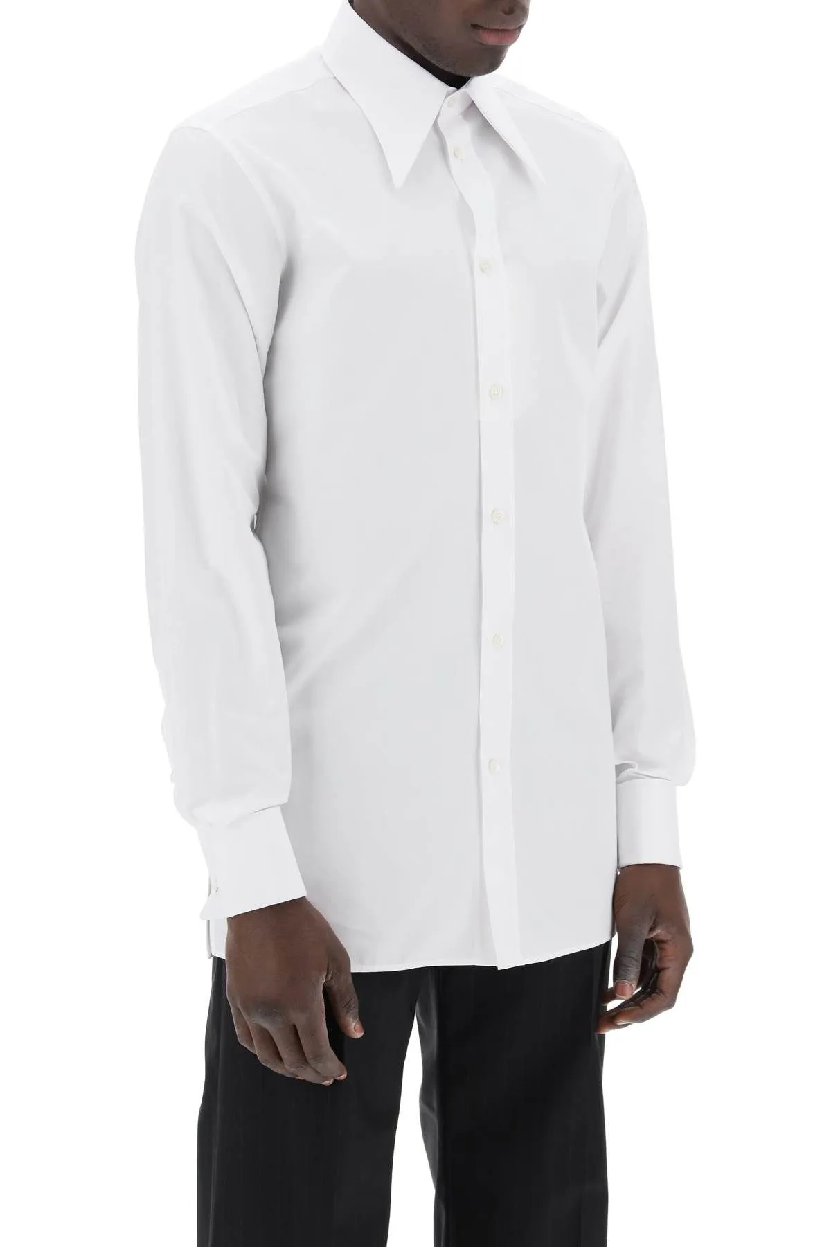 Camicia con colletto a punta