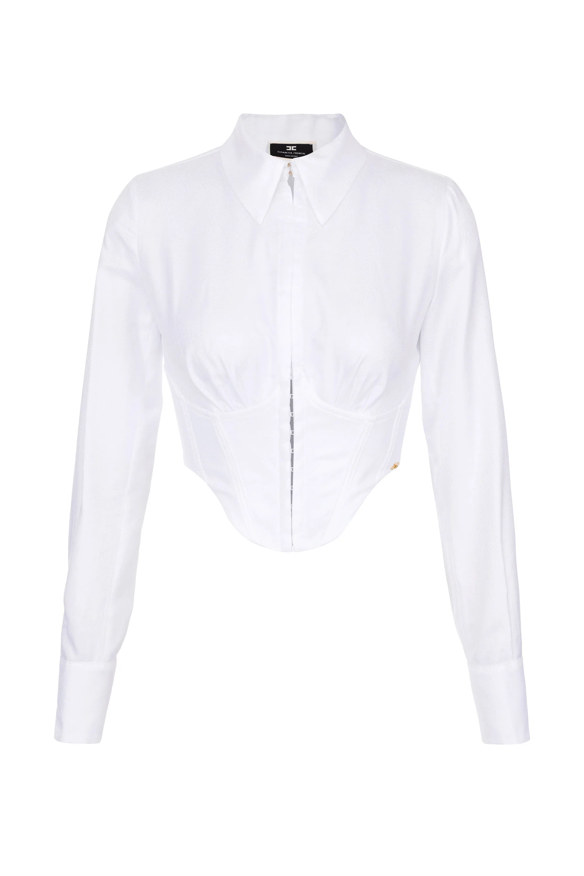 Camicia cropped a bustier