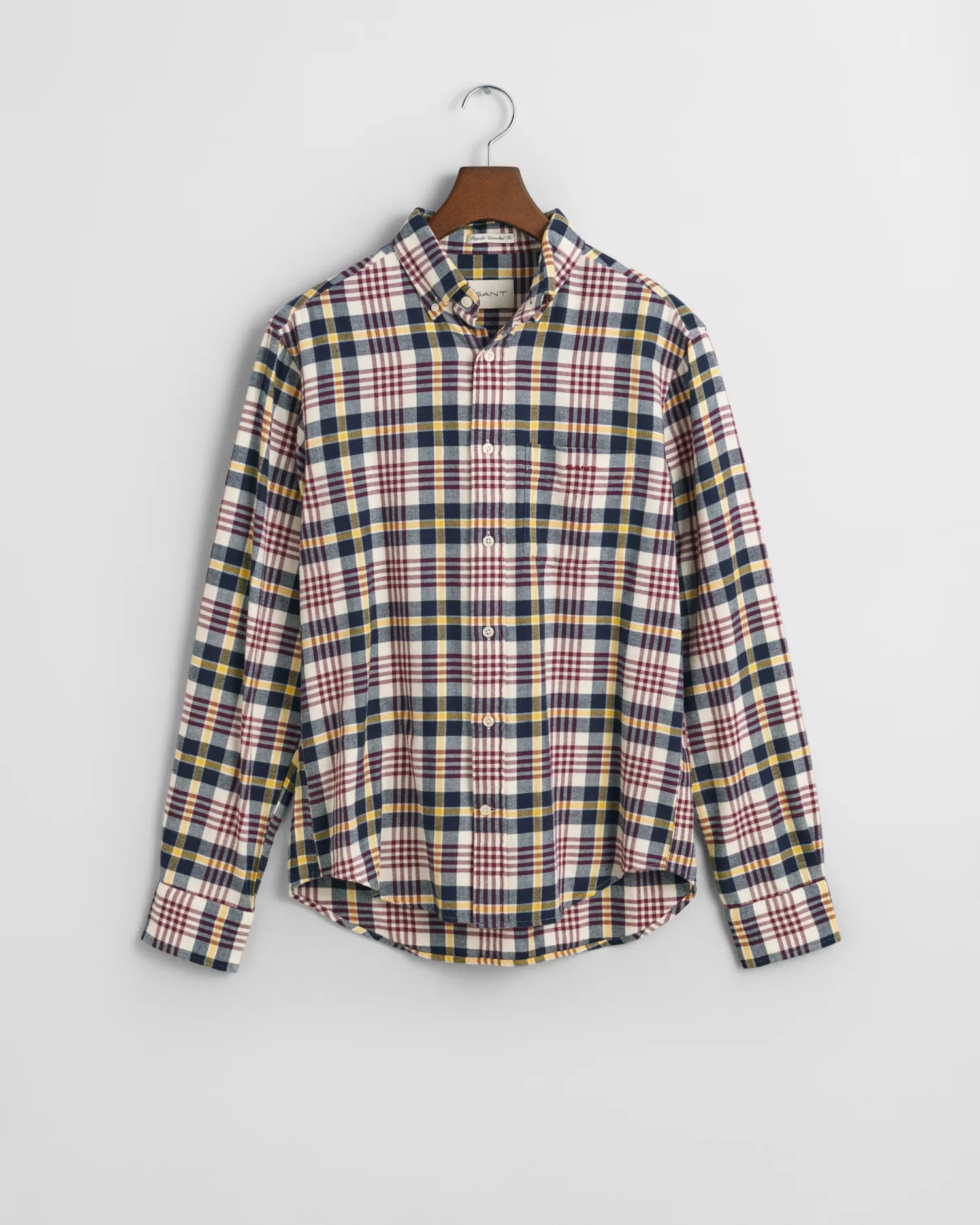 Camicia in flanella a scacchi regular fit    