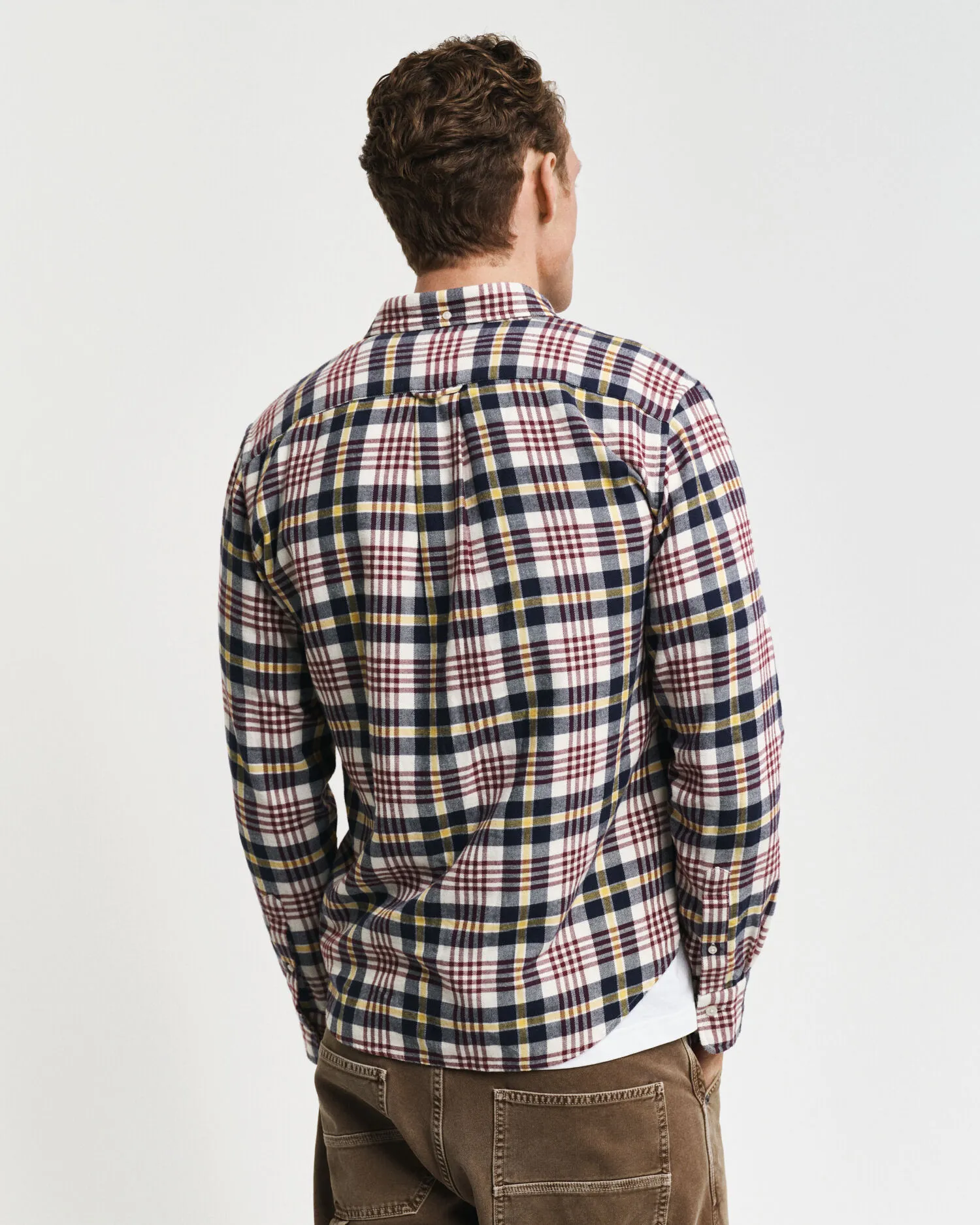 Camicia in flanella a scacchi regular fit    