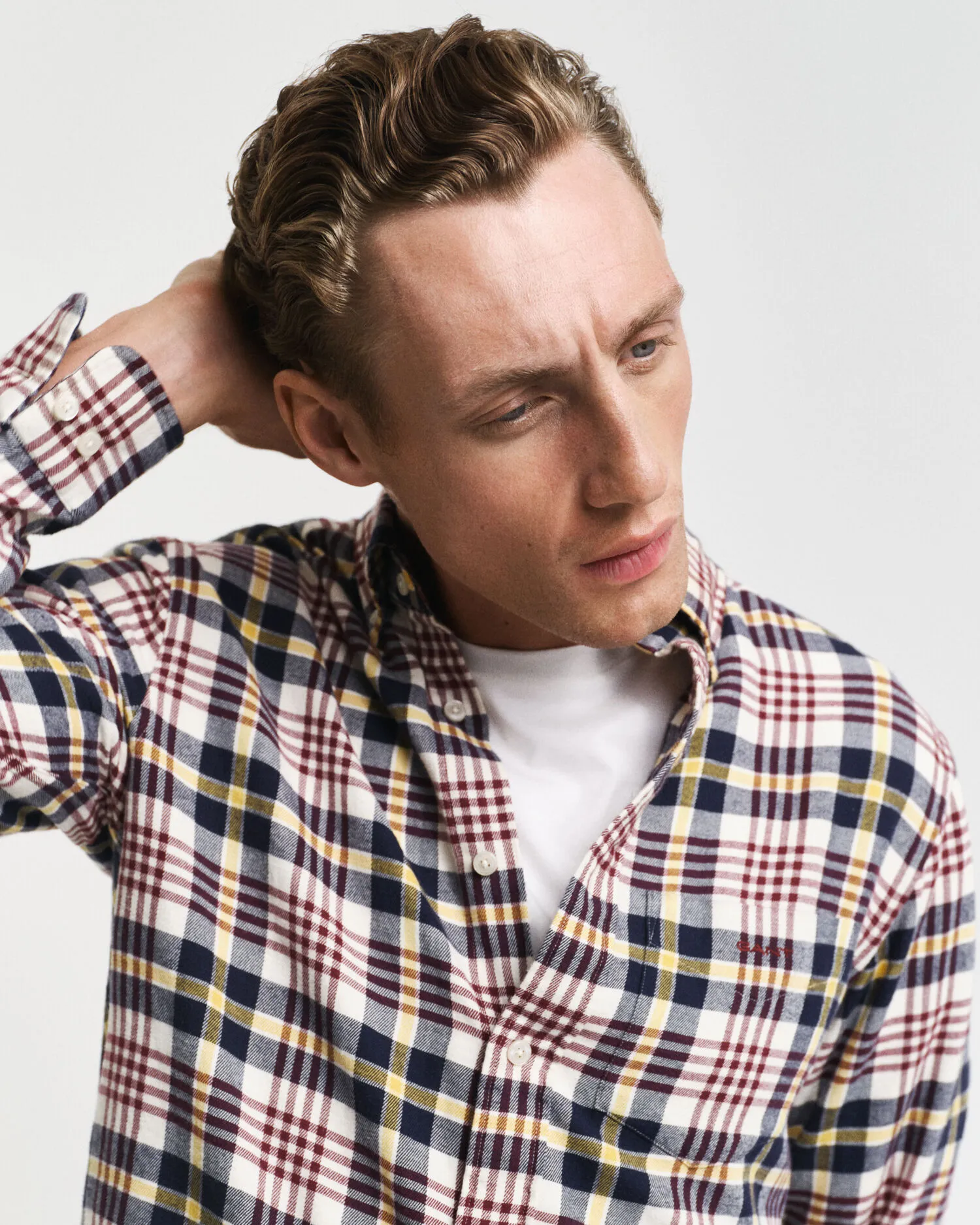 Camicia in flanella a scacchi regular fit    