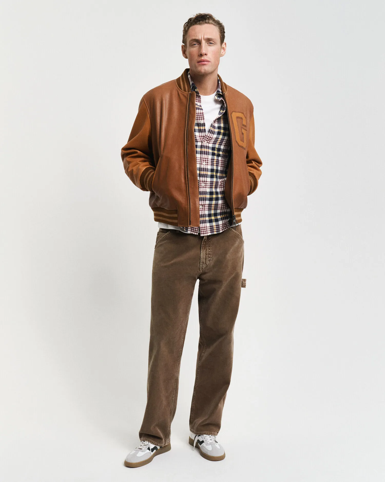 Camicia in flanella a scacchi regular fit    