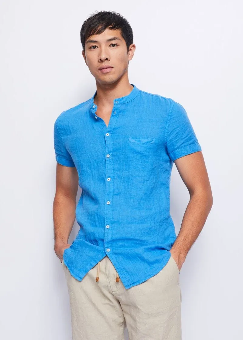 Camicia in lino a maniche corte