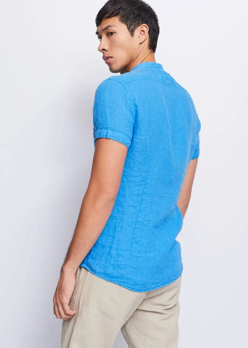 Camicia in lino a maniche corte