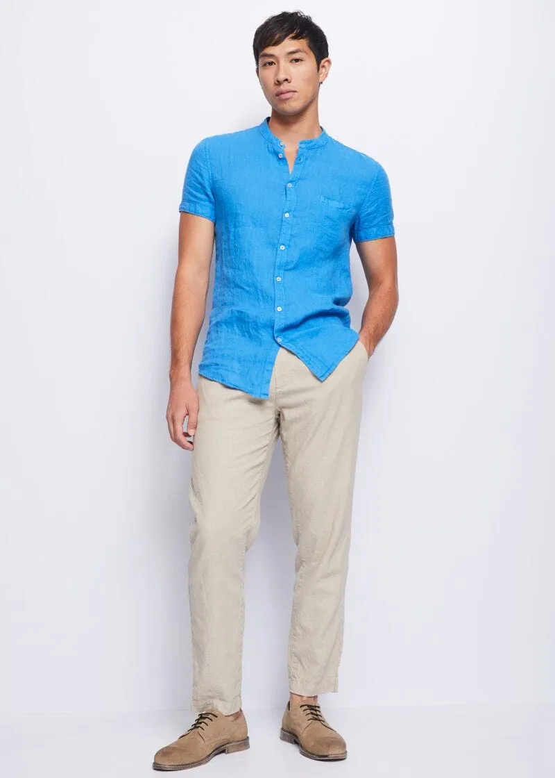 Camicia in lino a maniche corte