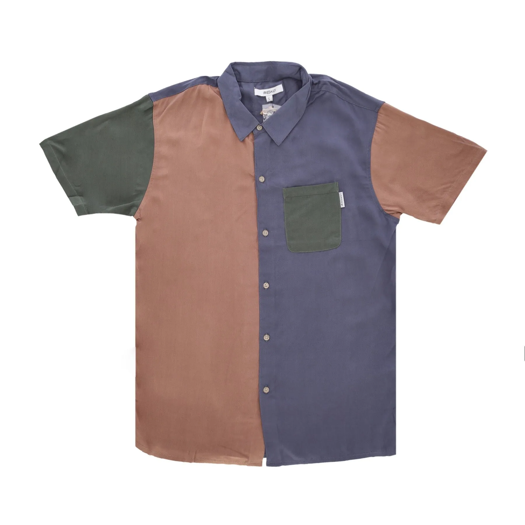 Camicia Manica Corta Uomo Viscolo Ssl Shirt Steelblue