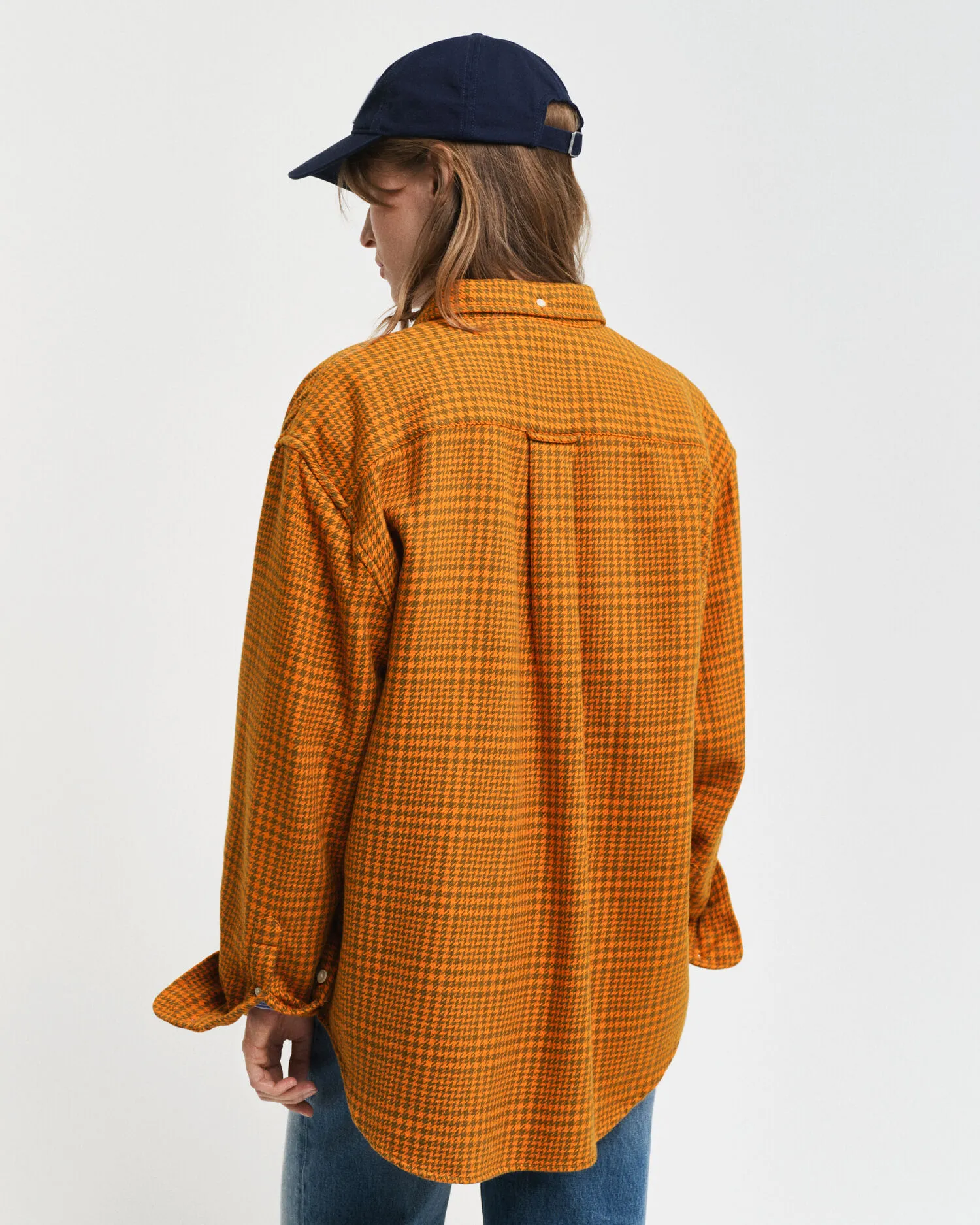 Camicia pied-de-poule relaxed fit    
