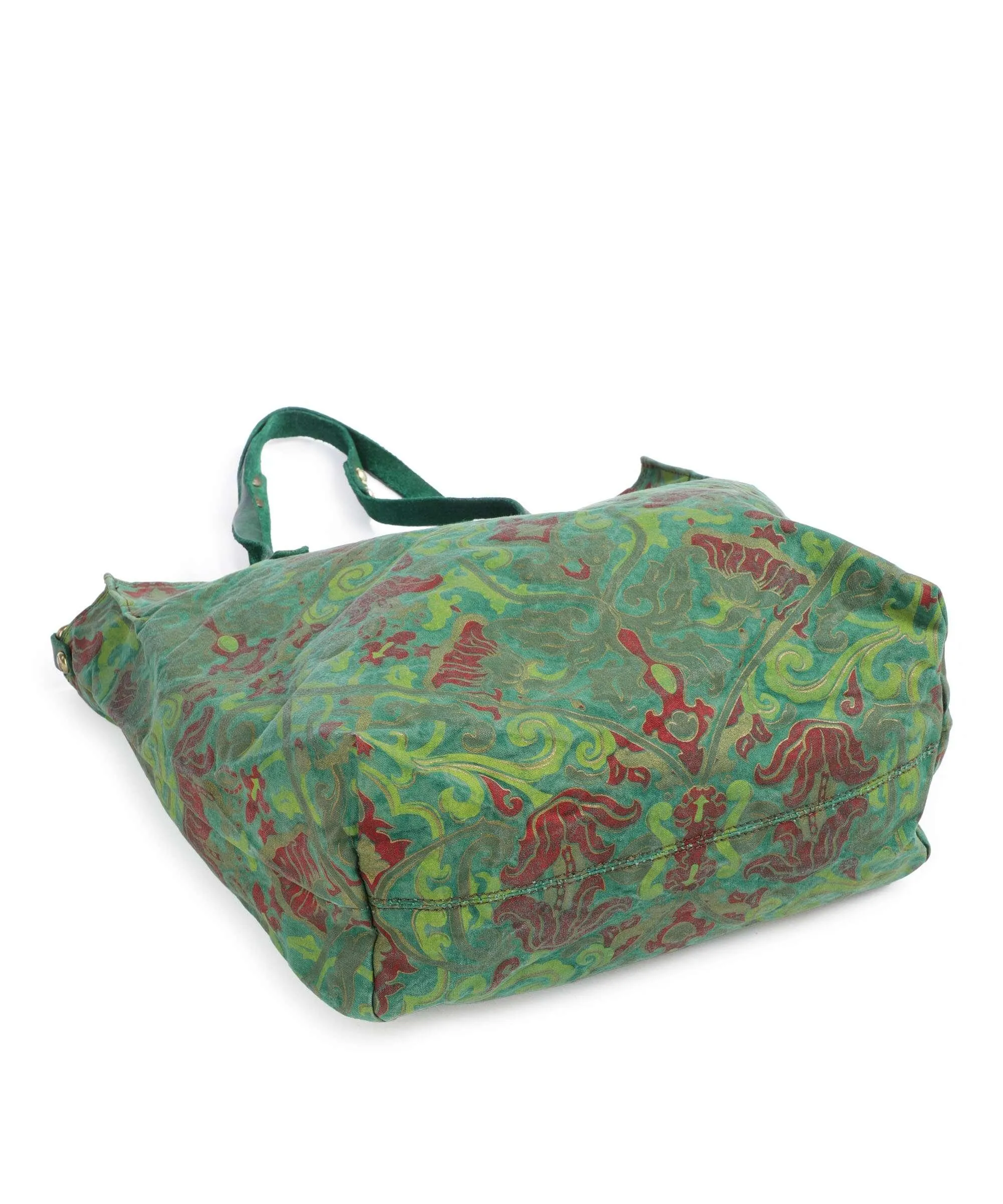  Campomaggi Borsa shopper tela verde  