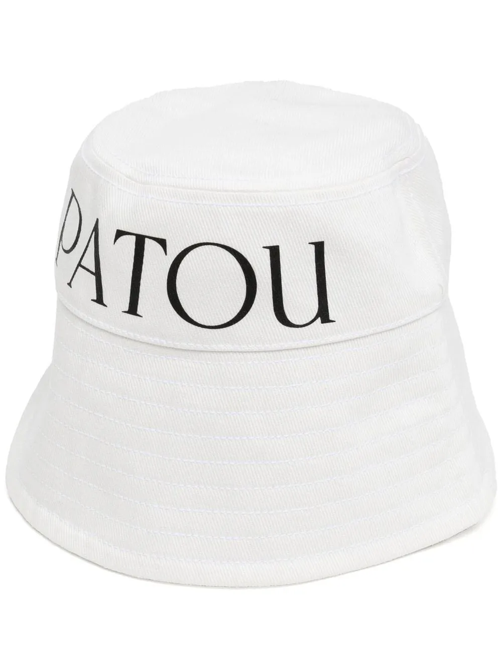 Cappello bucket con stampa in bianco - donna