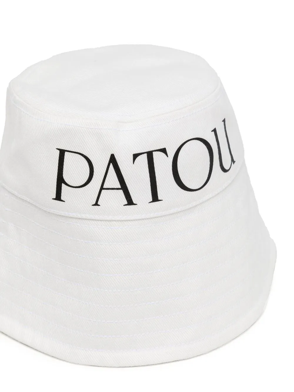 Cappello bucket con stampa in bianco - donna