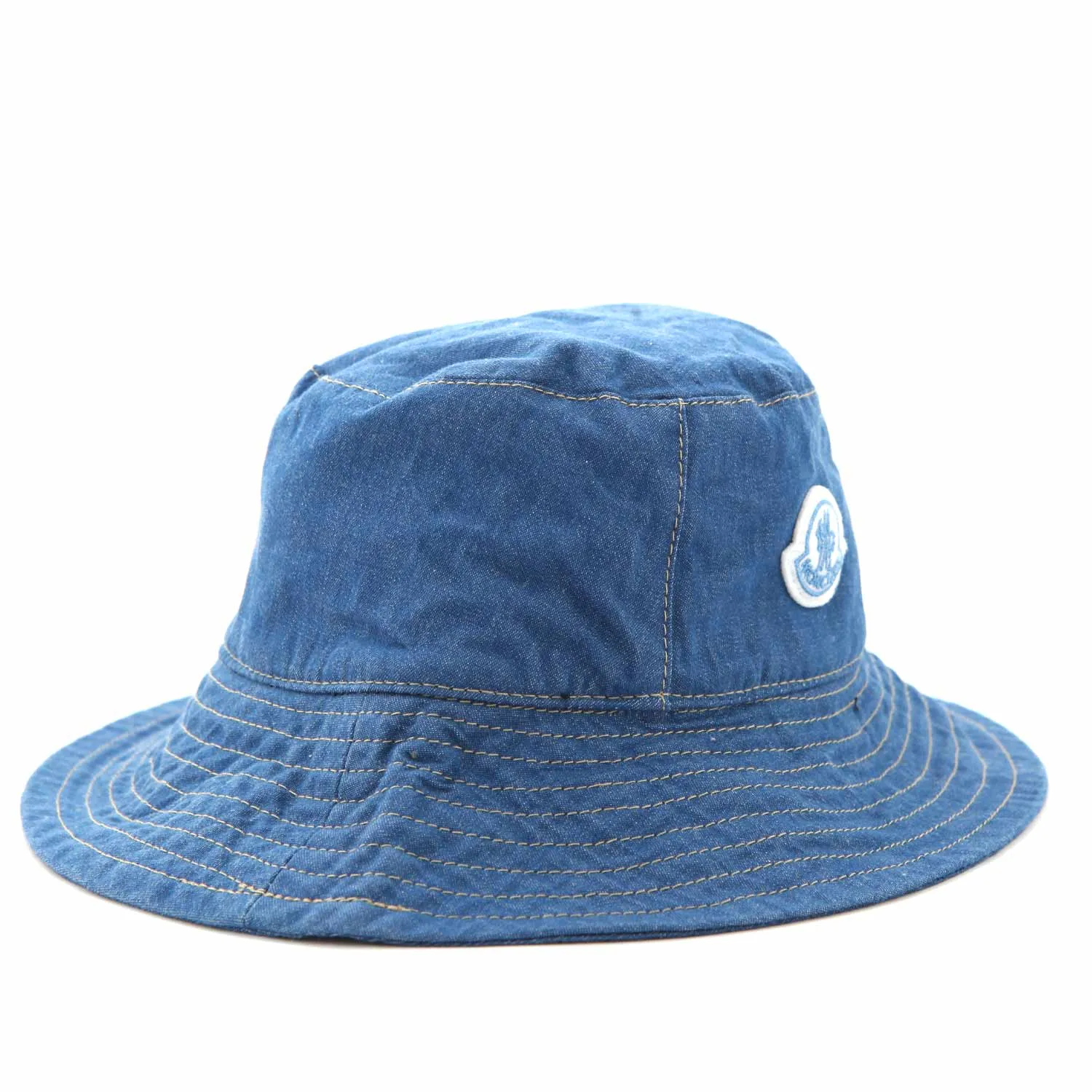 Cappello Bucket In Denim Blu Baby Unisex