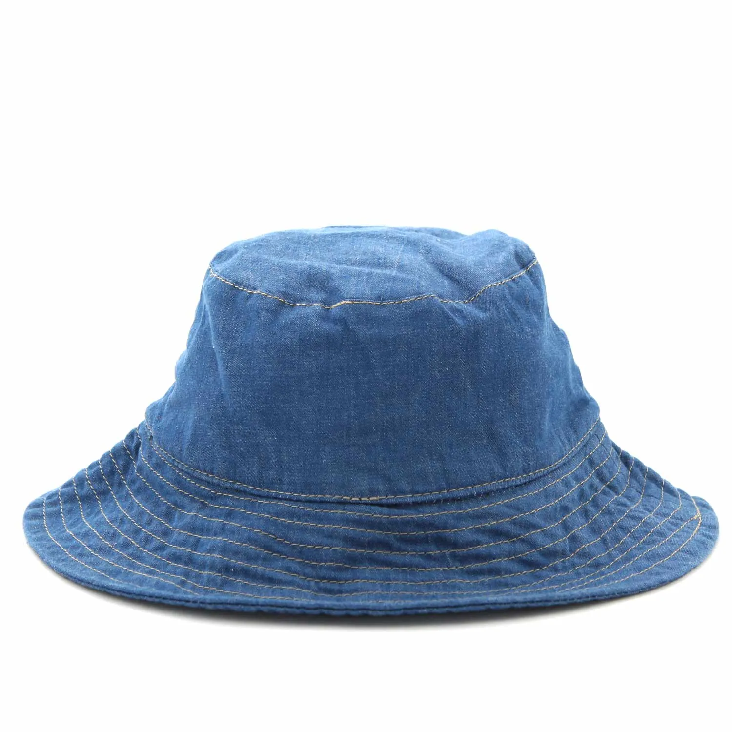 Cappello Bucket In Denim Blu Baby Unisex