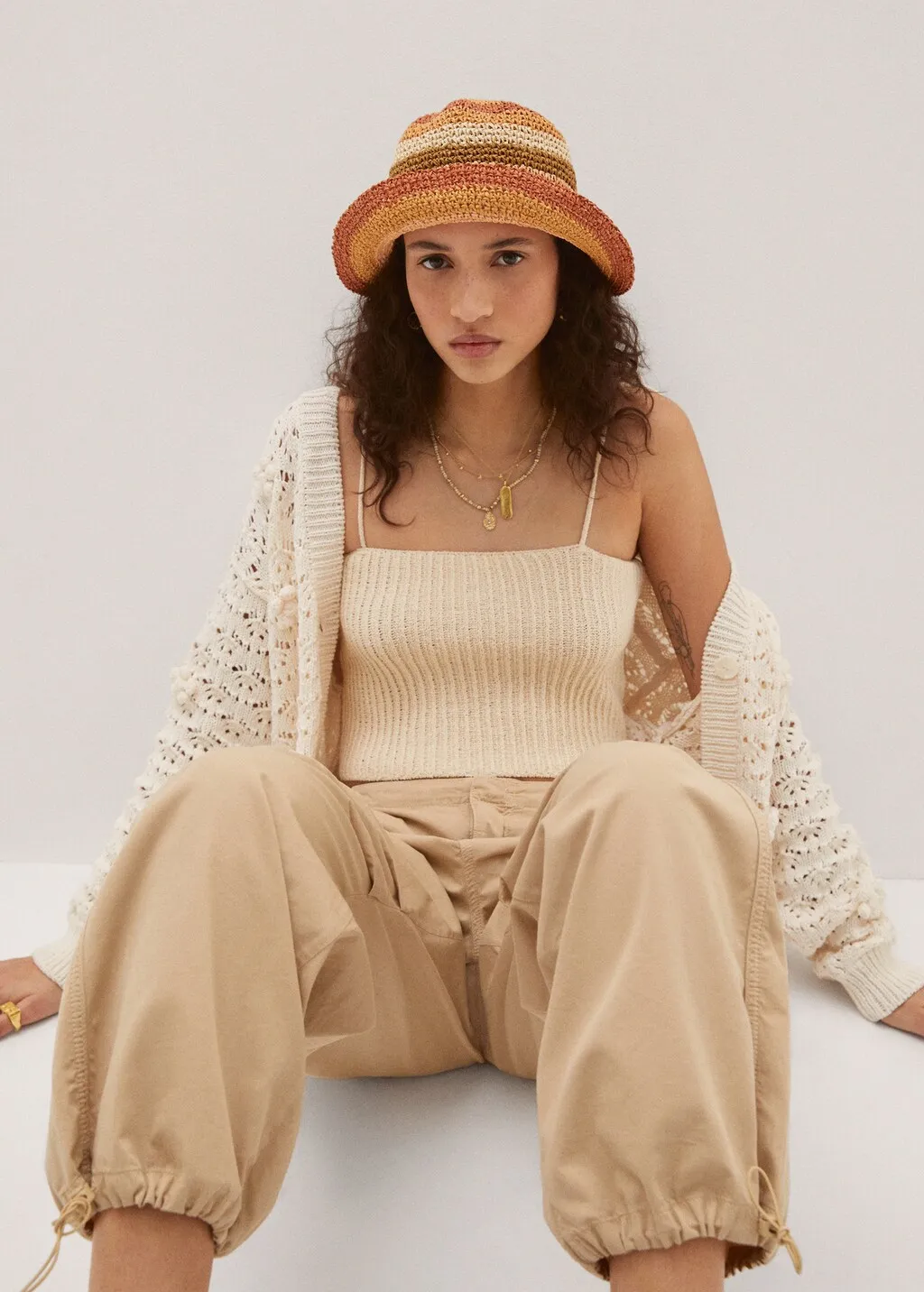Cappello bucket multicolore