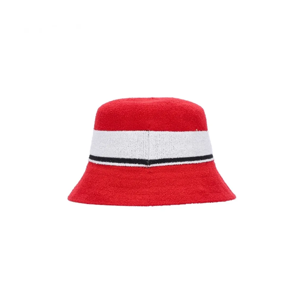 cappello da pescatore uomo bermuda stripe bucket SCARLET
