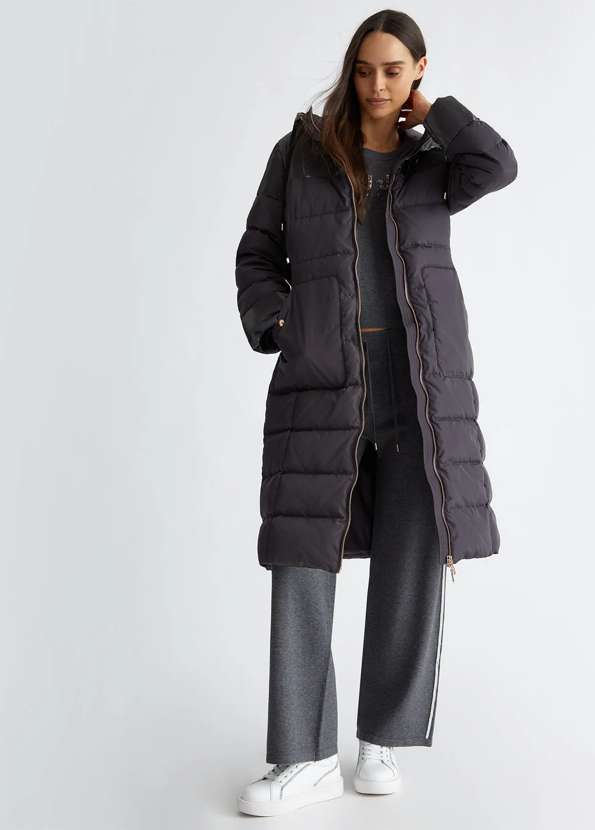 Cappotto imbottito trapuntato