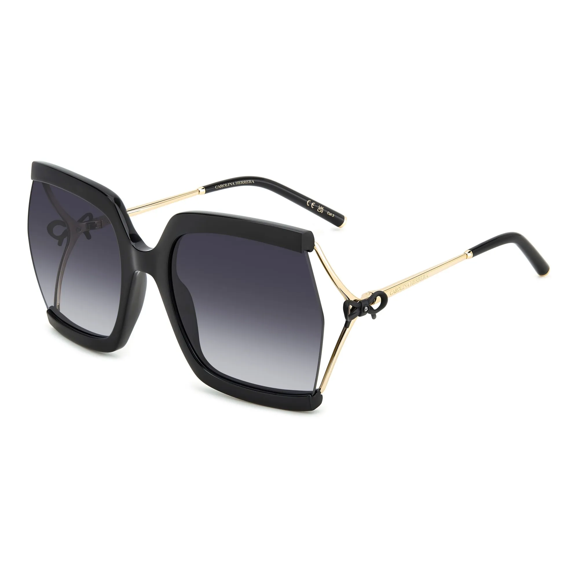   Carolina Herrera HER 0216/G/S - 2M2 9O Oro Nero | Occhiale Da Sole Donna 