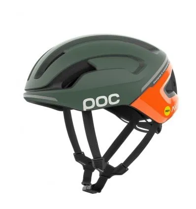 Casco da bici Poc Bike Omne Beacon MIPS (Arancione fluorescente AVIP/Verde opaco)