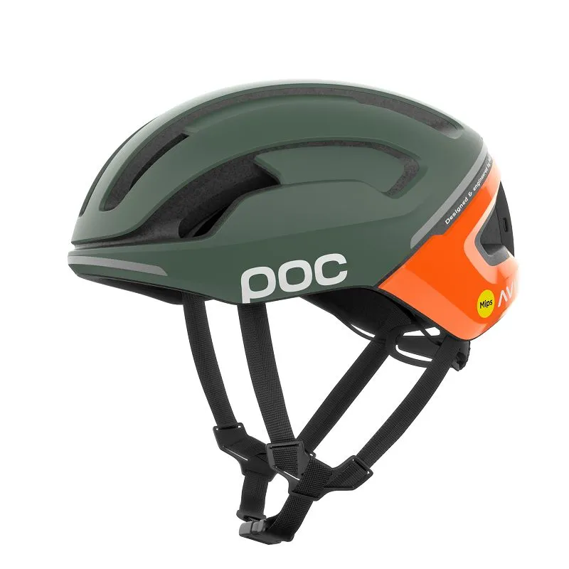 Casco da bici Poc Bike Omne Beacon MIPS (Arancione fluorescente AVIP/Verde opaco)