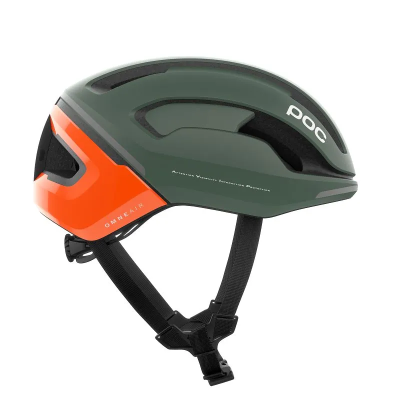 Casco da bici Poc Bike Omne Beacon MIPS (Arancione fluorescente AVIP/Verde opaco)