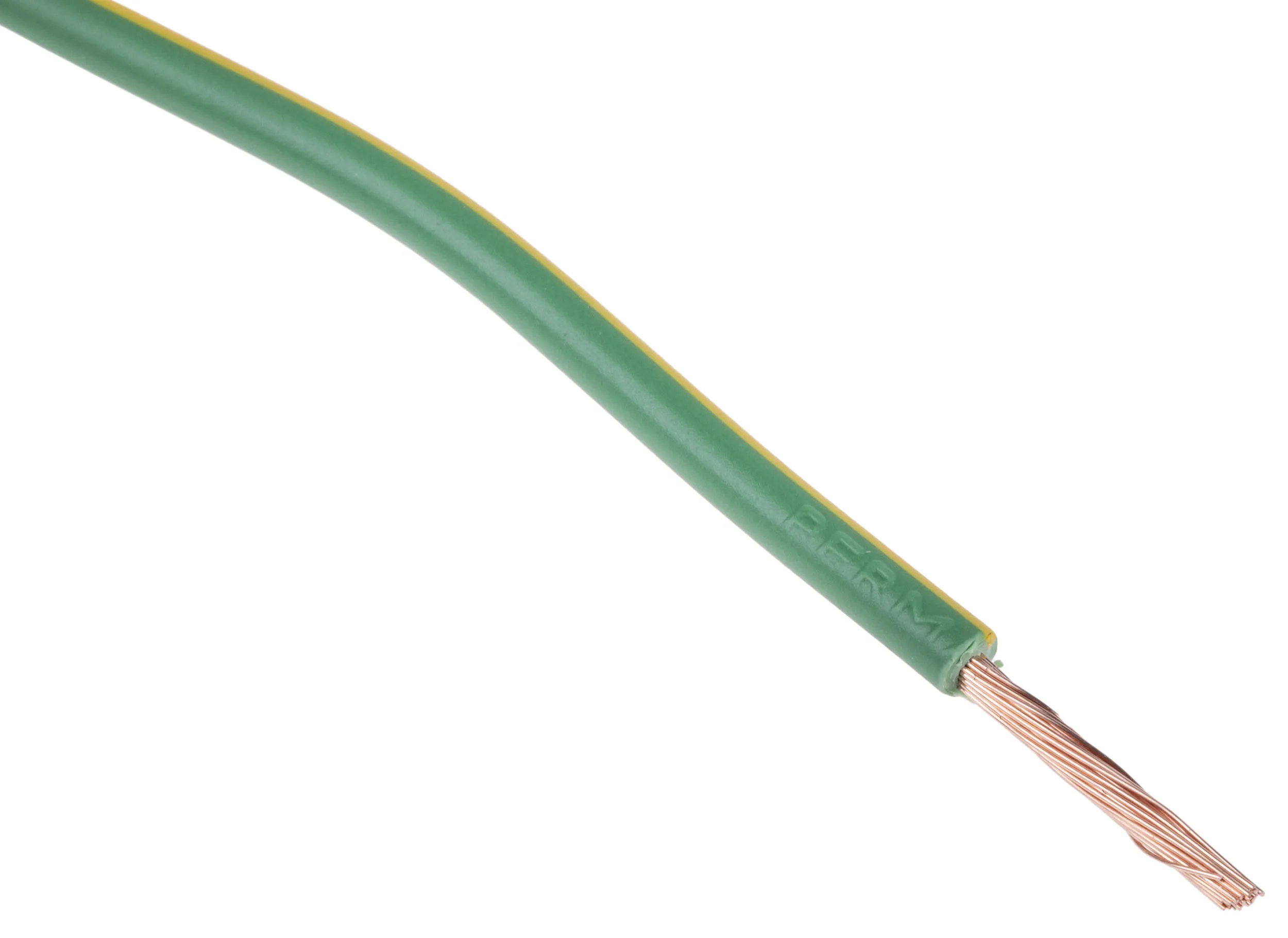 Cavo di collegamento apparecchiature H07V-K RS PRO, 2.5mm², 14 AWG, 750 V, 100m, Verde-Giallo, 2491X