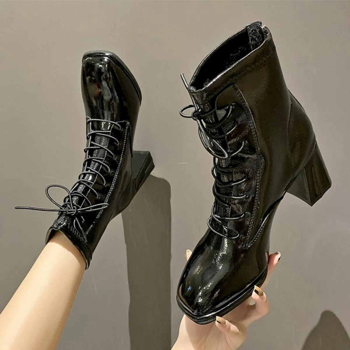 Chelsea Stivali Da Neve Delle Donne Della Caviglia Fad Grosso Goth Scarpe Tacchi Alti Stivali Da Moto 2023 Nuovo Inverno Casual