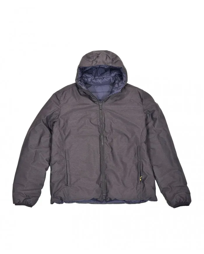 CIESSE Piumino Uomo 173129 CGM082 HENRY A-TR in nylon reversibile con chiusura a zip MEL. ASPHALT/LIGER BLU