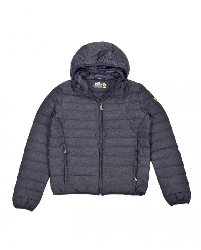 CIESSE Piumino Uomo 173130 CGM062 A1220 A-TR in nylon con cappuccio e lacci regolabili MEL.LIGER BLUE/liger blue