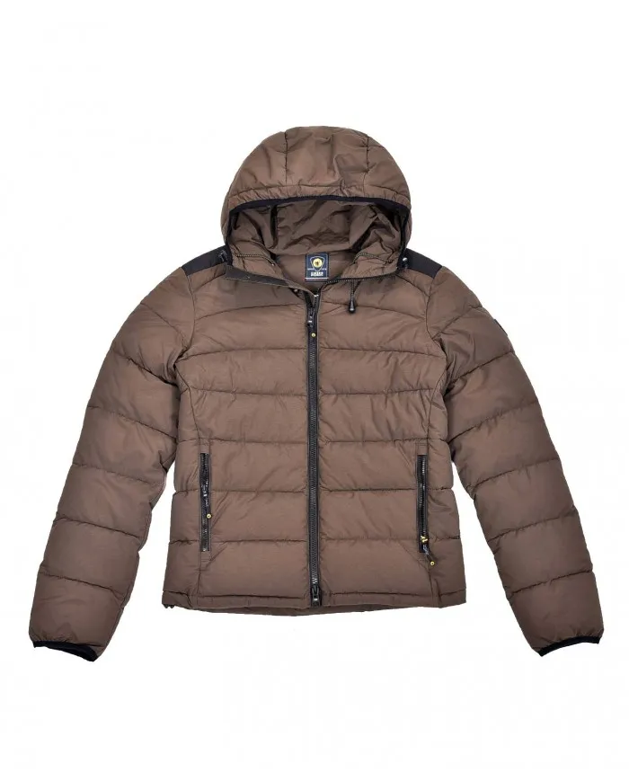 CIESSE Piumino Uomo 173218 STEVEN CGM063 N1610P A-TR PL trapuntato con tasche e cappuccio LIGHT BROWN
