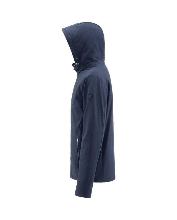 CIESSE Piumino Uomo 175985 STIRRING CPMJ30329 P0125D A-TI in nylon con cappuccio removibile 3012 LIGER BLUE/ asphalt