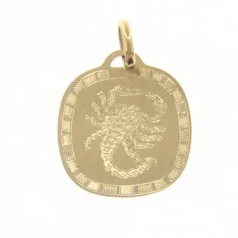 Ciondolo Zodiaco in oro giallo - SEGNO SCORPIONE