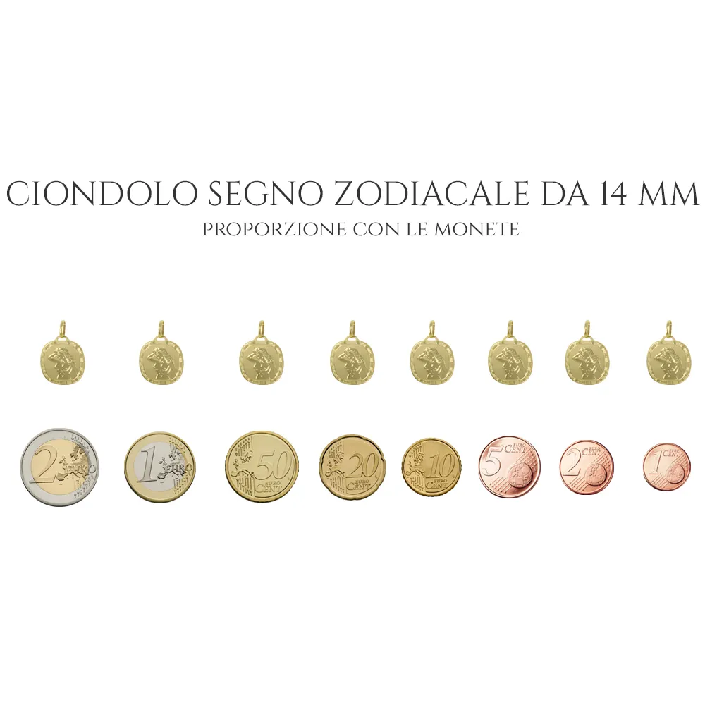 Ciondolo Zodiaco in oro giallo - SEGNO SCORPIONE