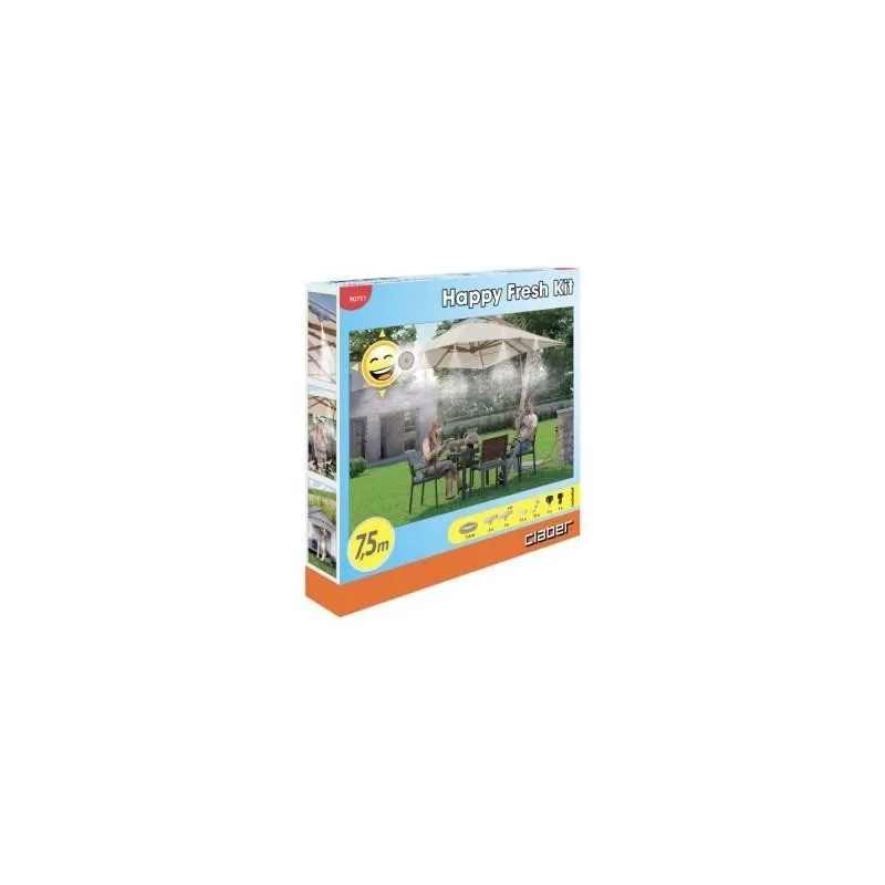 Claber kit per raffrescamento da esterni happy fresh 7,5 m cod. 90751