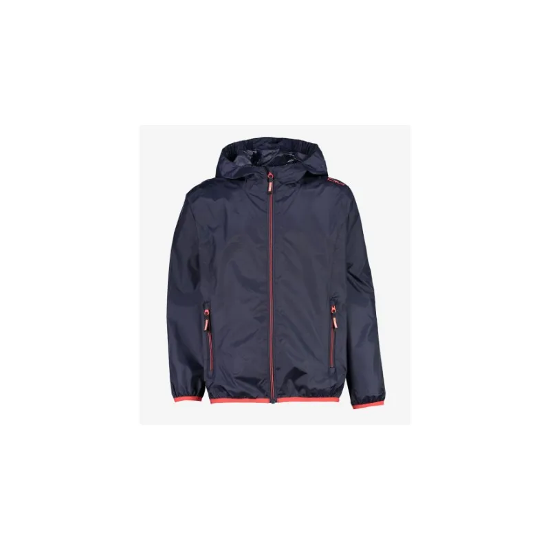 Cmp Kid G Jkt Rain Fix Hd Giacchetta Impermeabile Blu Junior Bimba