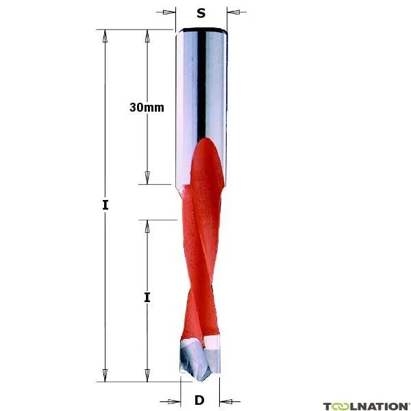 CMT 311.090.41 Trapano per tasselli HW extra fine mikrograin 9mm, gambo 10x30 destro