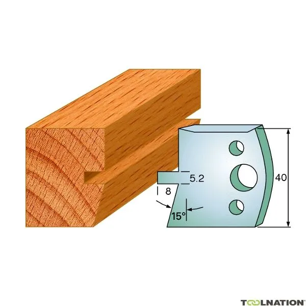 CMT 690.086 Coppia di coltelli profilati altezza 40 mm numero 86