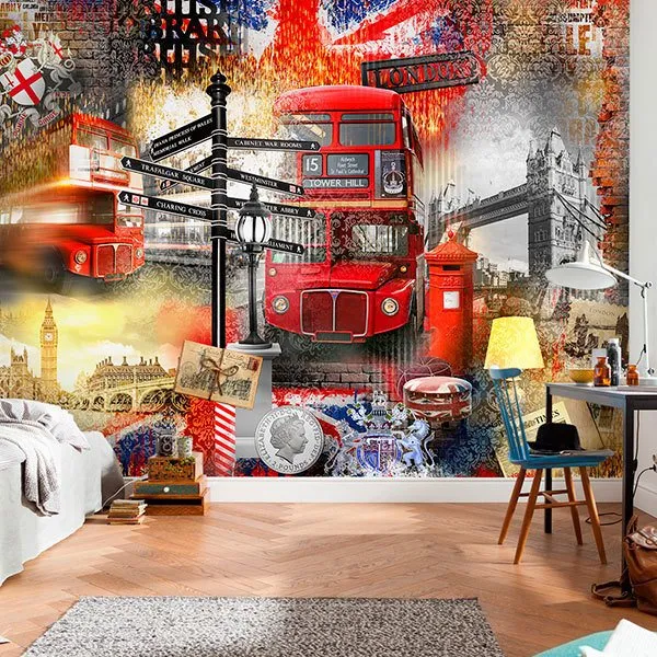 Collage Londra turistica - FOTOMURALI