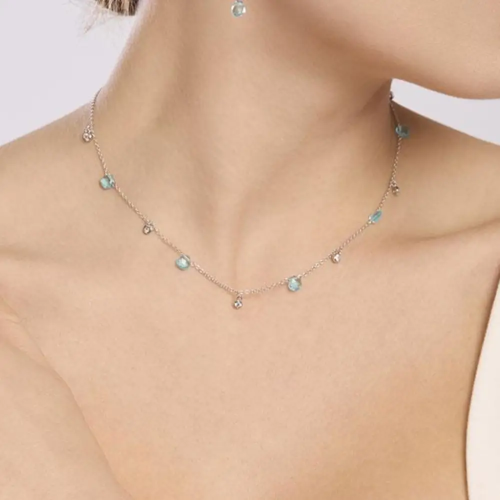 COLLANA GIROCOLLO CON PENDENTI MABINA