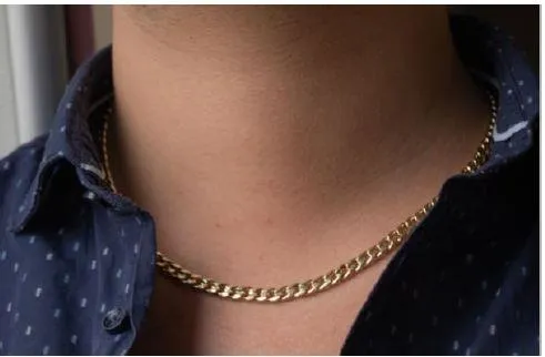 Collana uomo in oro giallo 18kt