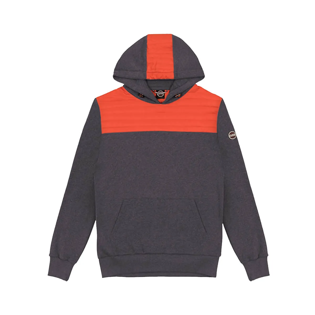 Colmar originals felpa uomo ultrasonic fahrenheit grigio/arancio