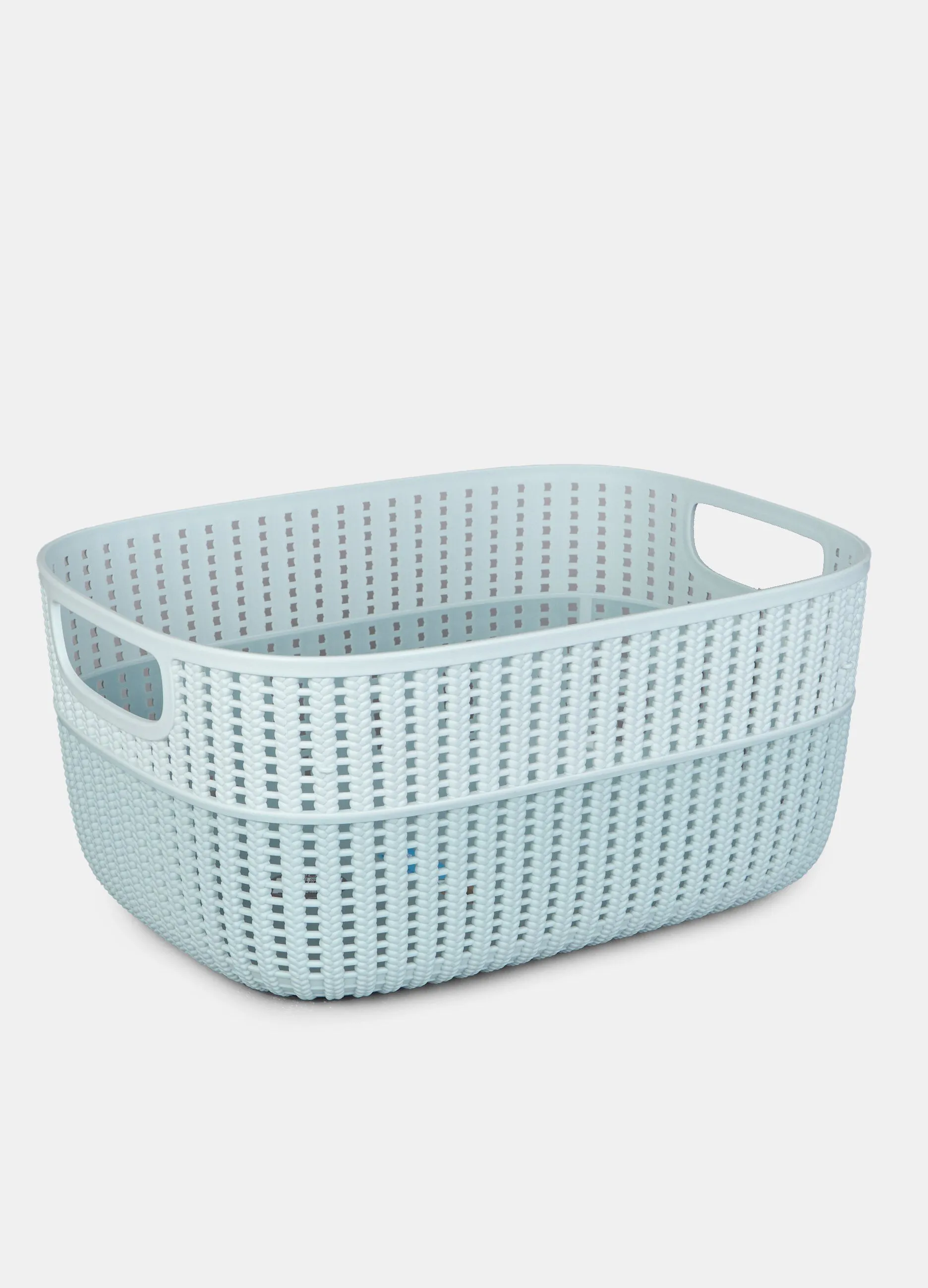 Contenitore biancheria in plastica lavorata